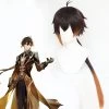 Zhongli From Genshin Impact Halloween Brown Cosplay Wig 2 Zhongli From Genshin Impact Halloween Brown Cosplay Wig -Cosplay Shop 01