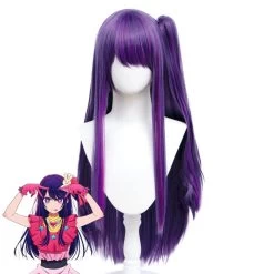 OSHI NO KO Anime Ai Hoshino Purple Cosplay Wig
