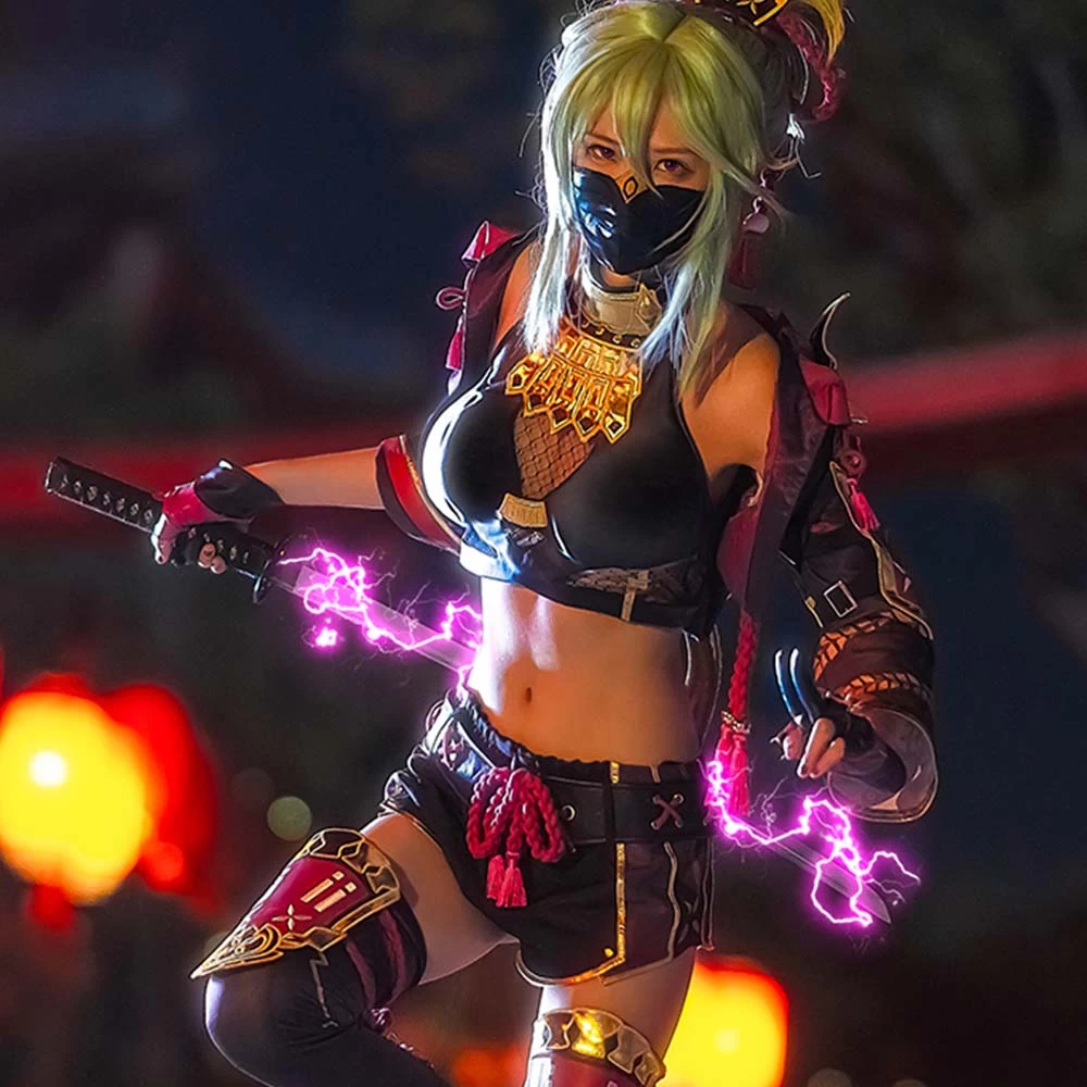 Kuki Shinobu From Genshin Impact B Edition Cosplay Costume 6 Kuki Shinobu From Genshin Impact B Edition Cosplay Costume - Image 4