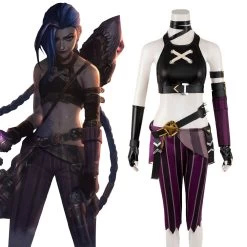 Arcane League Of Legends LOL Arcane Jinx Halloween Cosplay Costume