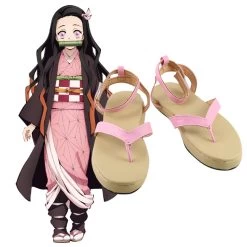 Demon Slayer: Kimetsu No Yaiba Nezuko Kamado Pink Cosplay Shoes