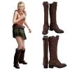 Resident Evil 4 Ashley Graham Brown Shoes Cosplay Boots -Cosplay Shop 1 182cac03 129e 4895 8763 63578e51d9b0