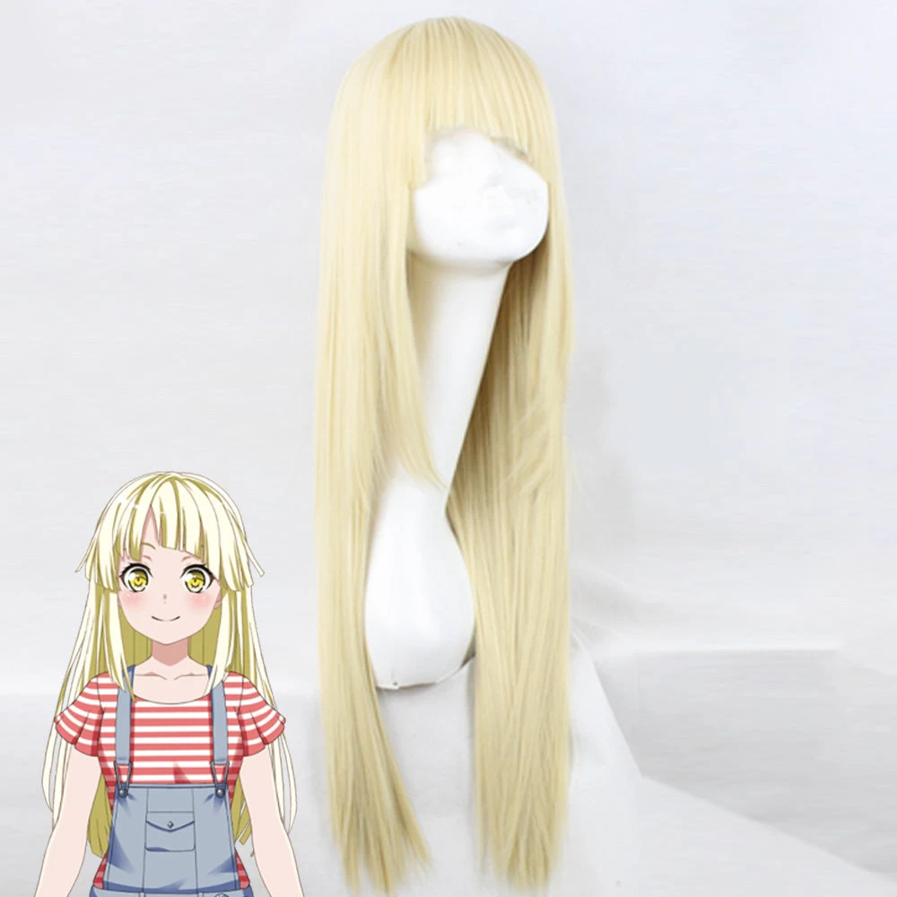 BanG Dream! Kokoro Tsurumaki Golden Cosplay Wig 3 BanG Dream! Kokoro Tsurumaki Golden Cosplay Wig