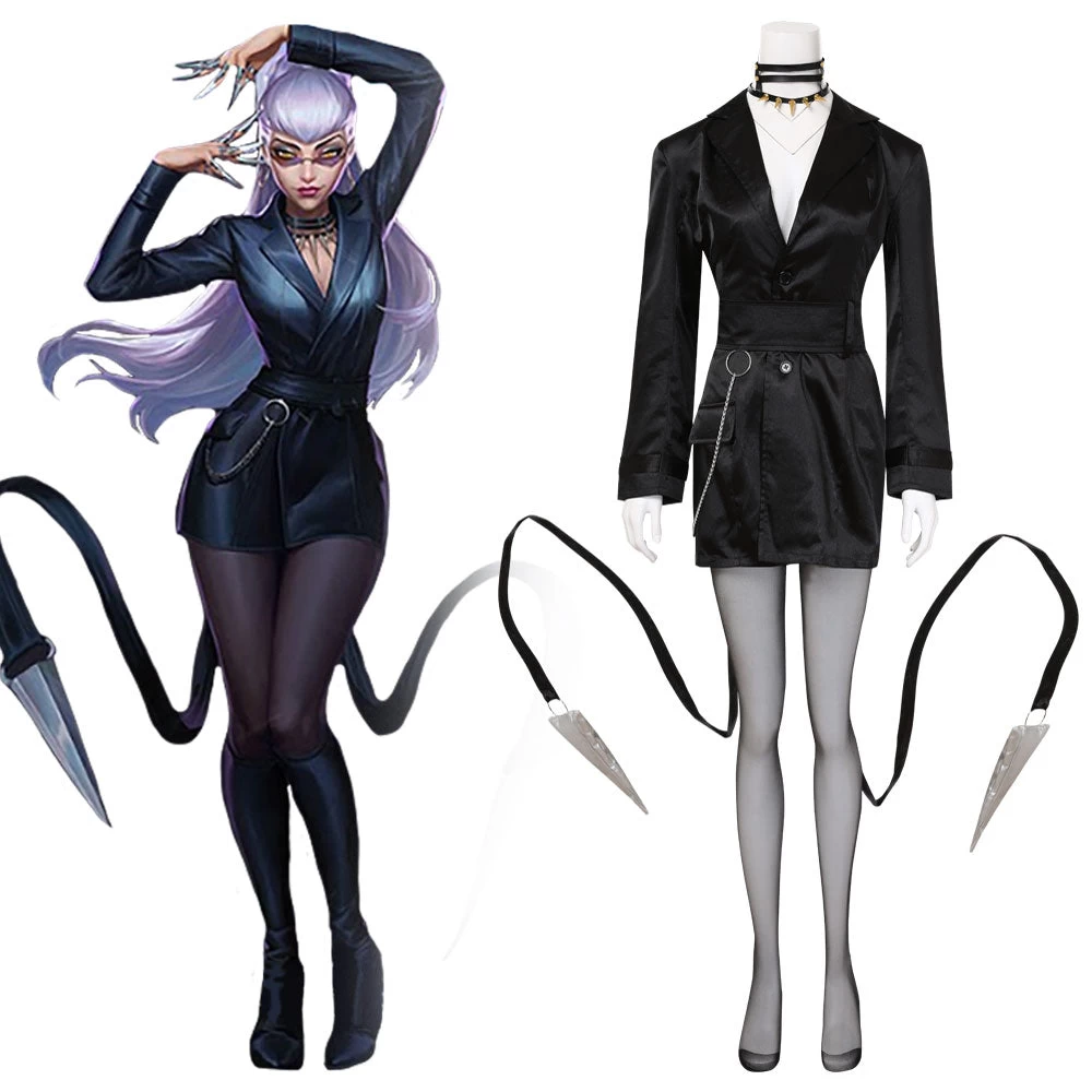 League Of Legends LOL 2020 KDA K/DA THE BADDEST Evelynn Cosplay Costume 3 League Of Legends LOL 2020 KDA K/DA THE BADDEST Evelynn Cosplay Costume