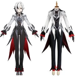 Genshin Impact Fatui Arlecchino Servant New Cosplay Costume