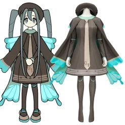 Pokemon Feat. Hatsune Miku Project VOLTAGE Bug Type Cosplay Costume