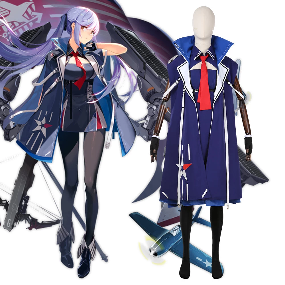 Azur Lane Essex Cosplay Costume 3 Azur Lane Essex Cosplay Costume