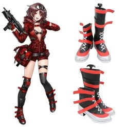 Girls' Frontline PM-06 Black Cosplay Shoes