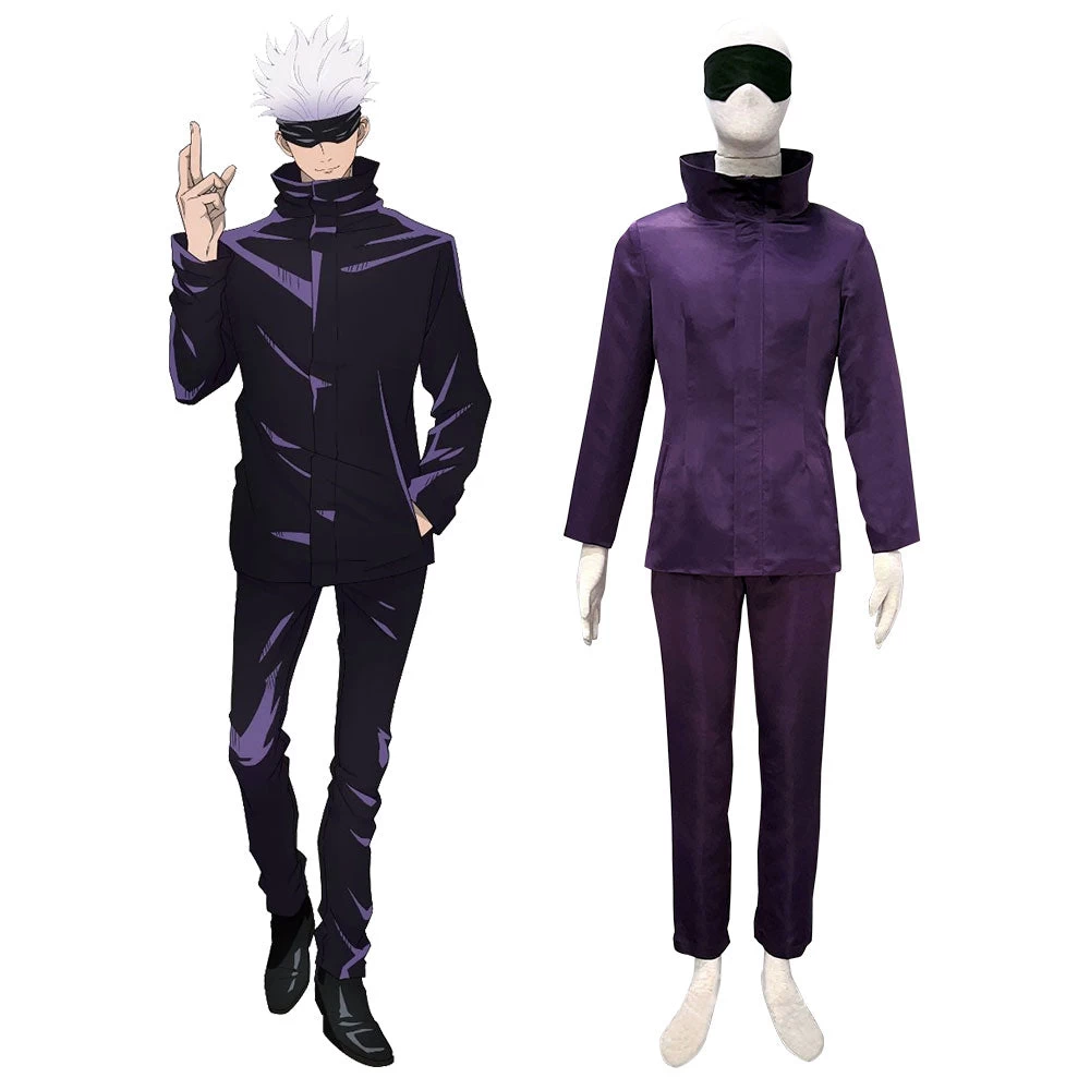 Jujutsu Kaisen Sorcery Fight Satoru Gojo Purple Cosplay Costume 3 Jujutsu Kaisen Sorcery Fight Satoru Gojo Purple Cosplay Costume