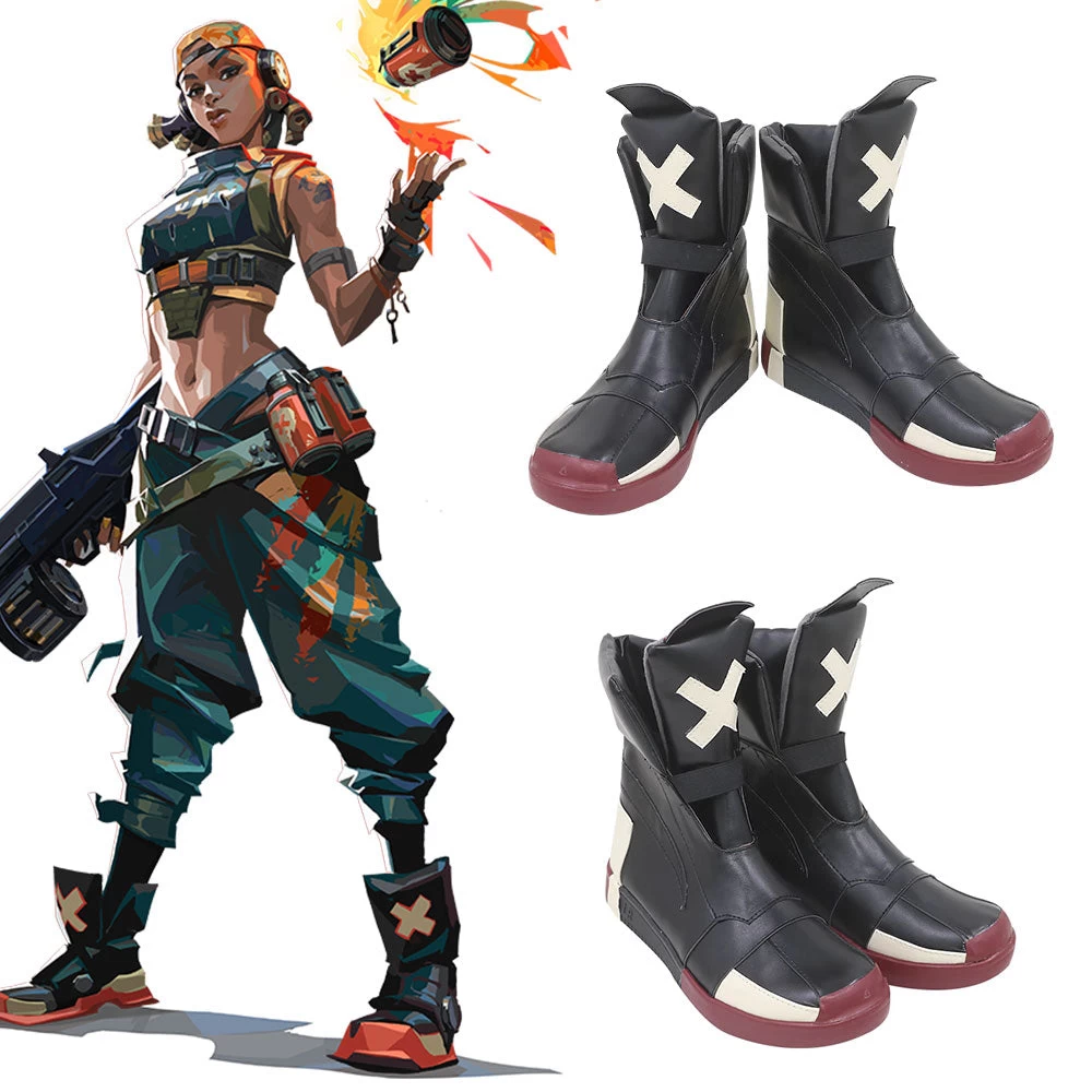 Valorant Raze Black Cosplay Shoes 3 Valorant Raze Black Cosplay Shoes