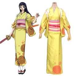 One Piece Wano Country Arc Kikunojo OKiku Kimono Cosplay Costume