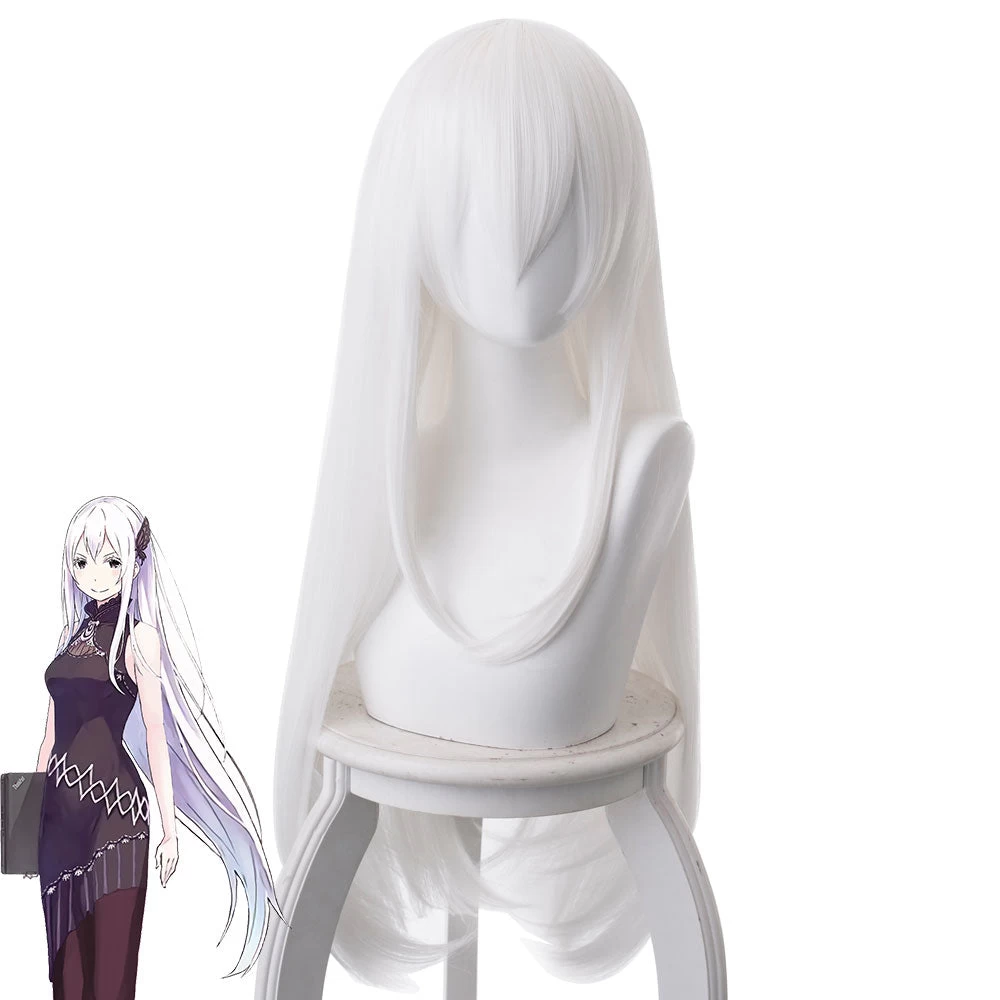 Re:Zero Starting Life In Another World Echidna White Cosplay Wig 3 Re:Zero Starting Life In Another World Echidna White Cosplay Wig