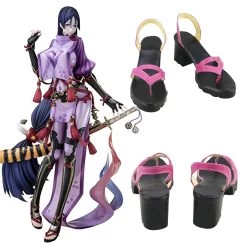 Fate Grand Order FGO Minamoto No Yorimitsu Minamoto No Raikou Pink Cosplay Shoes