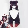 League Of Legends LOL Paper Cut Mythmaker Seraphine Black Cosplay Wig