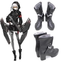Girls' Frontline Kel-Tec KSG Black Cosplay Shoes