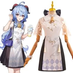 Genshin Impact X Heytea Ganyu Cosplay Costume