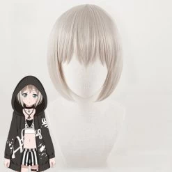 BanG Dream! Aoba Moca Grey Cosplay Wig