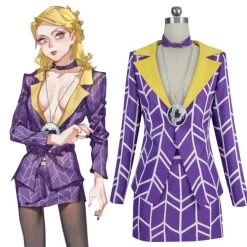 Jojo'S Bizarre Adventure: Golden Wind Prosciutto Transgender Female Cosplay Costume