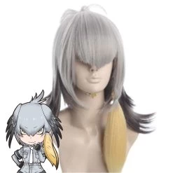 Kemono Friends Shoebill Silver Cosplay Wig