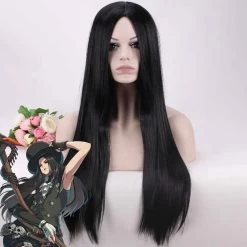 Guilty Gear Strive Testament Black Cosplay Wig
