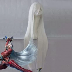 Bayonetta 2 Jeanne Silver Cosplay Wig