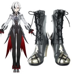 Genshin Impact Fatui Servant Arlecchino Cosplay Shoes