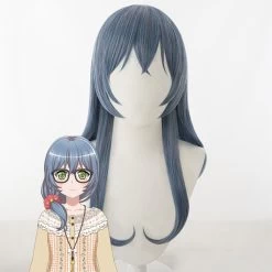 BanG Dream! RAS RAISE A SUILE Asahi Rokka LOCK Blue Cosplay Wig