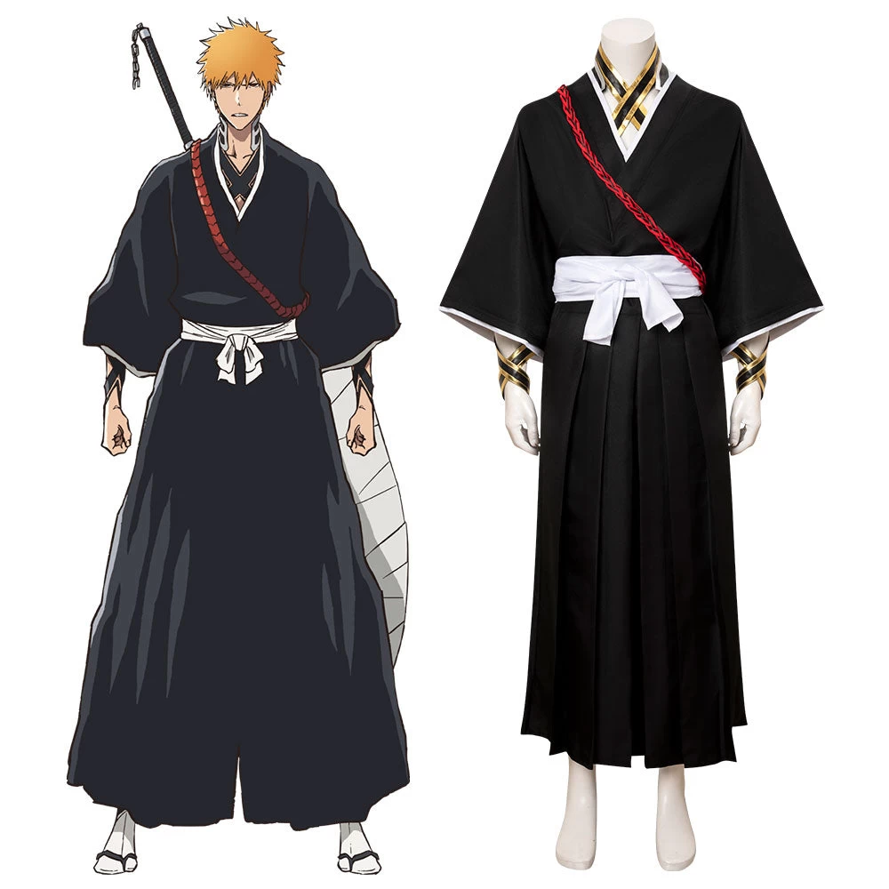 Bleach: Thousand Year Blood War Arc Ichigo Kurosaki Cosplay Costume 3 Bleach: Thousand Year Blood War Arc Ichigo Kurosaki Cosplay Costume