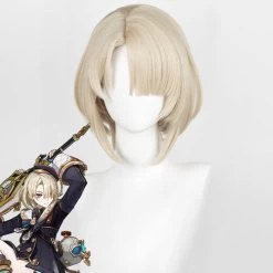Genshin Impact Freminet Golden Cosplay Wig