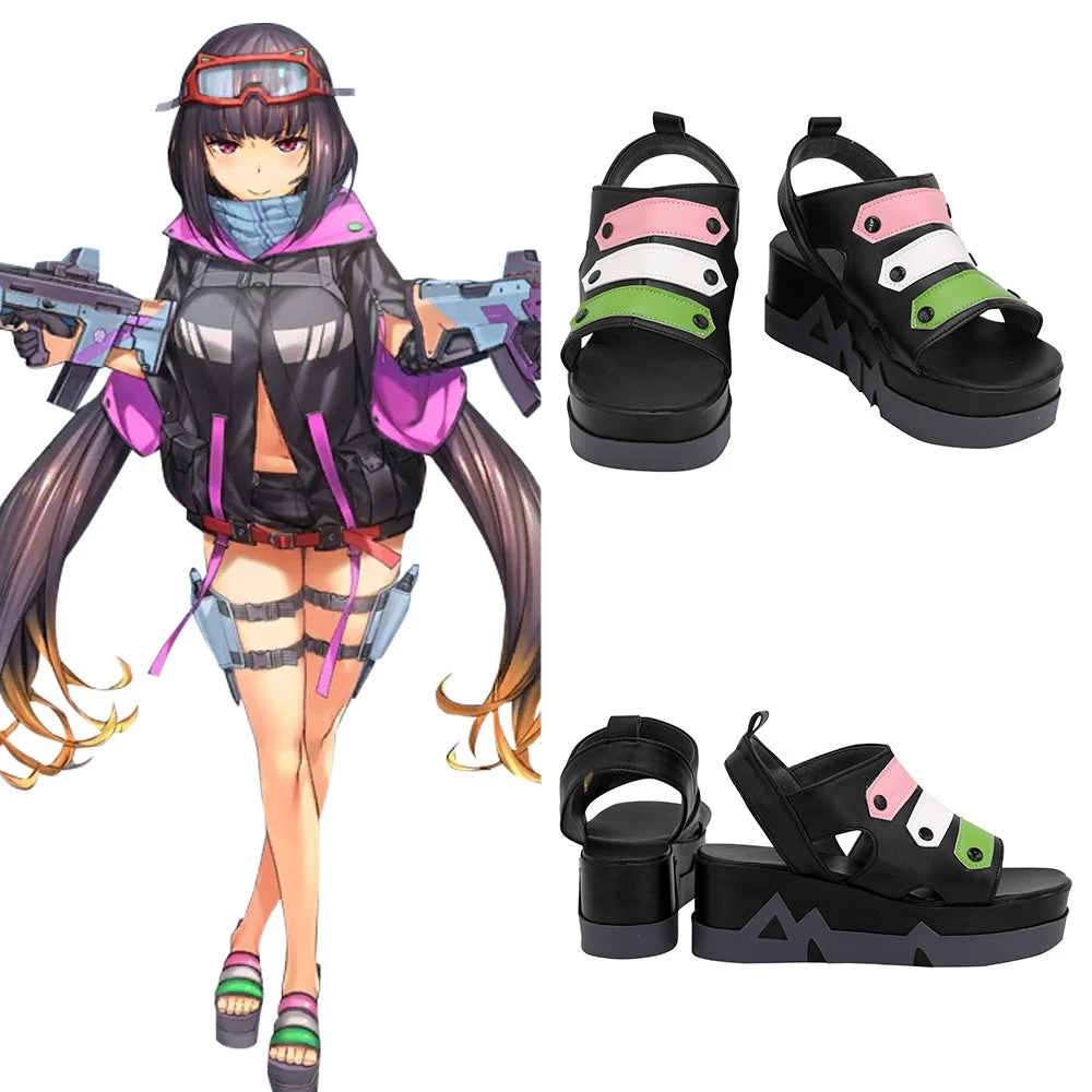 Fate Grand Order FGO Assassin Osakabehime Black Pink Cosplay Shoes 3 Fate Grand Order FGO Assassin Osakabehime Black Pink Cosplay Shoes