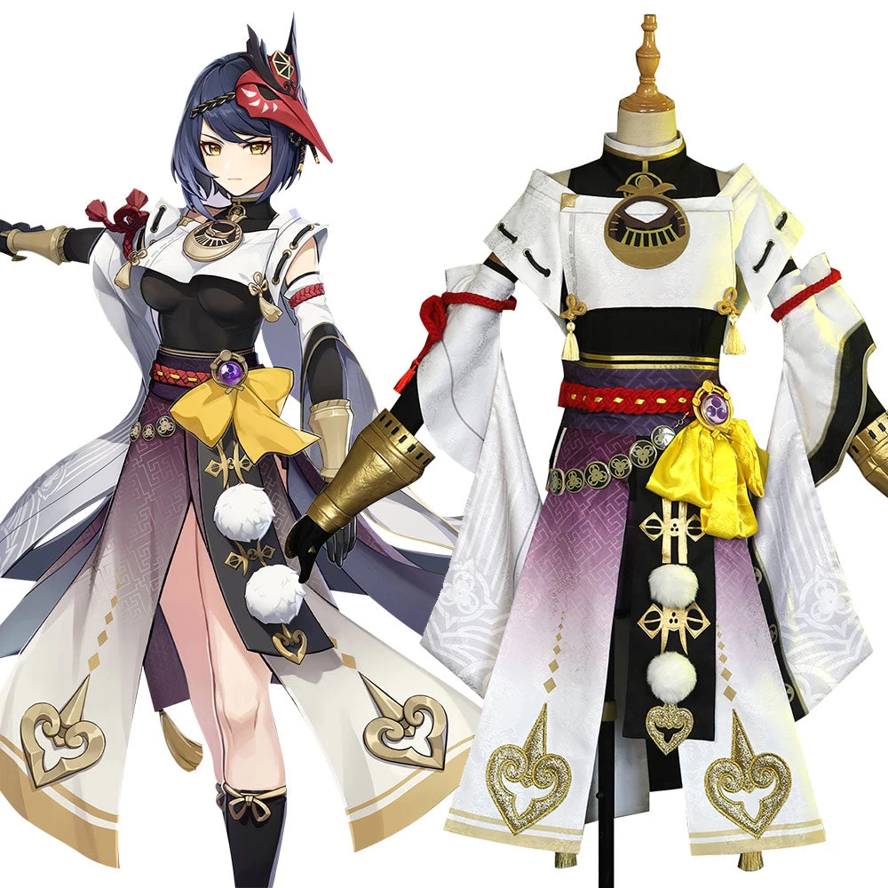 Genshin Impact Kujou Sara Cosplay Costume 3 Genshin Impact Kujou Sara Cosplay Costume