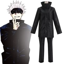 Jujutsu Kaisen Sorcery Fight Satoru Gojo Black Cosplay Costume