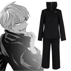 Jujutsu Kaisen Sorcery Fight Toge Inumaki Black Comic Ver. Cosplay Costume