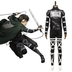 Attack On Titan Shingeki No Kyojin Final Season Levi Ackerman Cosplay Costume - Premium Edition