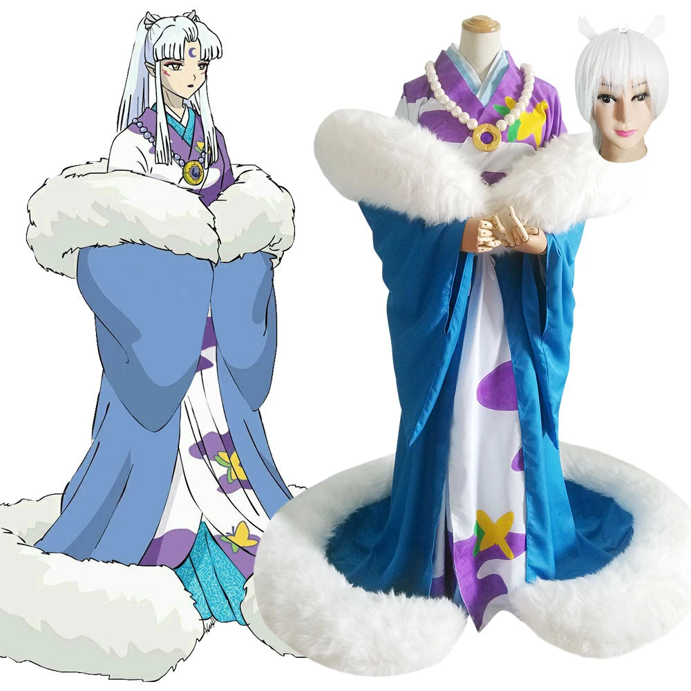 Inuyasha Sesshomaru's Mother Inu No Kami Cosplay Costume 3 Inuyasha Sesshomaru's Mother Inu No Kami Cosplay Costume