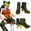 JoJo's Bizarre Adventure: Stone Ocean Jolyne Cujoh 14 Years Green Cosplay Shoes