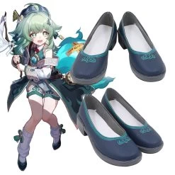 Honkai: Star Rail Huohuo Green Cosplay Shoes