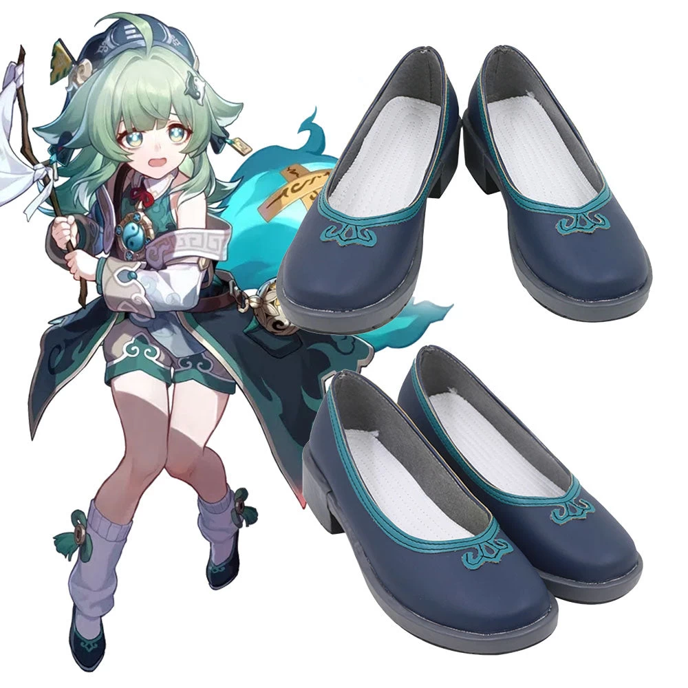 Honkai: Star Rail Huohuo Green Cosplay Shoes 3 Honkai: Star Rail Huohuo Green Cosplay Shoes