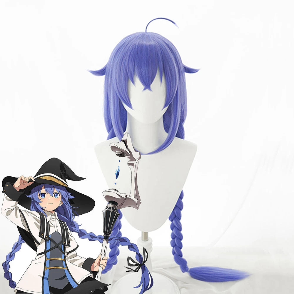 Mushoku Tensei: Jobless Reincarnation Roxy Migurdia Blue Cosplay Wig 3 Mushoku Tensei: Jobless Reincarnation Roxy Migurdia Blue Cosplay Wig