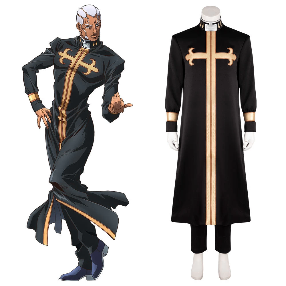 JoJo's Bizarre Adventure: Stone Ocean Anime Enrico Pucci Cosplay Costume 3 JoJo's Bizarre Adventure: Stone Ocean Anime Enrico Pucci Cosplay Costume