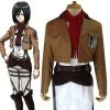 Attack On Titan Shingeki No Kyojin Mikasa Akkaman Mikasa Ackerman Scout Regiment Cosplay Costume