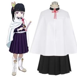 Demon Slayer: Kimetsu No Yaiba Kanao Tsuyuri Top Skirt Belt Cosplay Costume