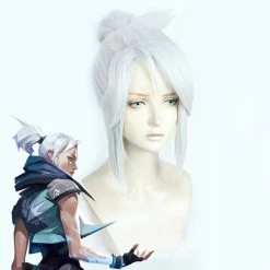 Valorant Jett White Cosplay Wig