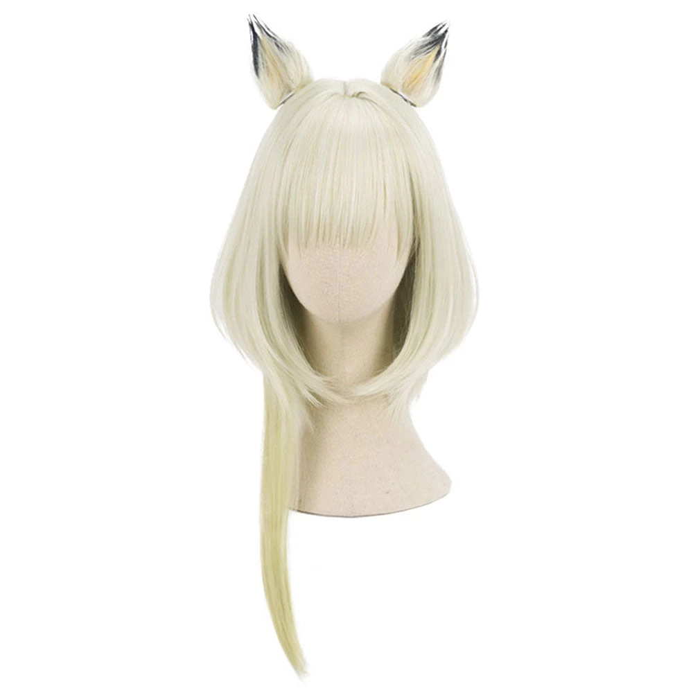 Arknights Kal'tsit Green White Cosplay Wig - Wig + Ears 4 Arknights Kal'tsit Green White Cosplay Wig - Wig + Ears - Image 2