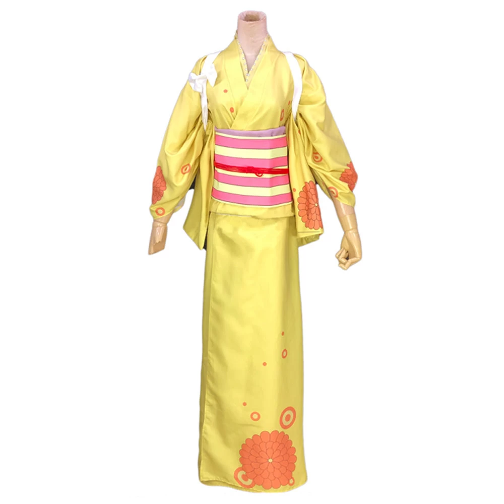 One Piece Wano Country Arc Kikunojo OKiku Kimono Cosplay Costume 4 One Piece Wano Country Arc Kikunojo OKiku Kimono Cosplay Costume - Image 2