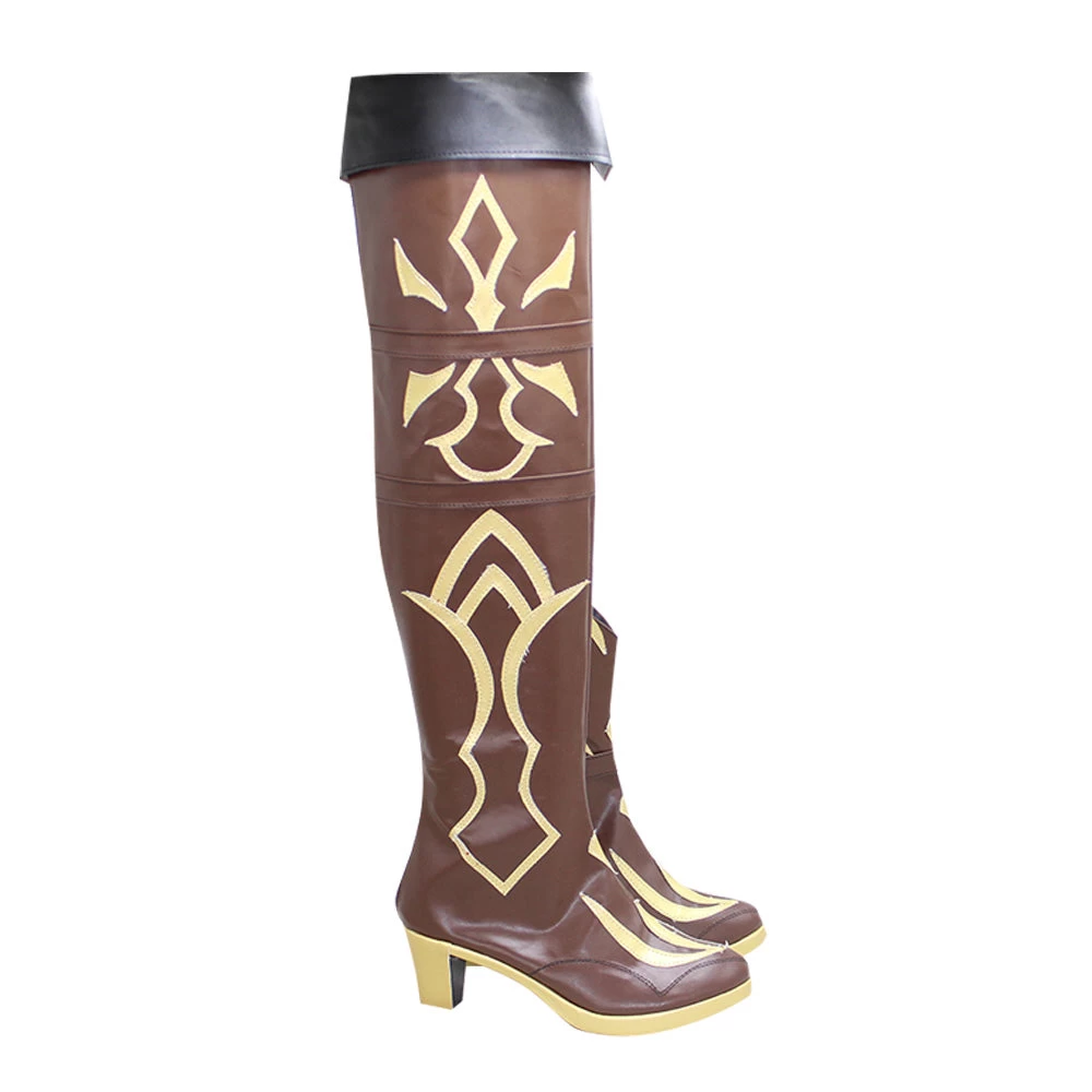 Fate Grand Order FGO Saber Miyamoto Musashi Brown Shoes Cosplay Boots 4 Fate Grand Order FGO Saber Miyamoto Musashi Brown Shoes Cosplay Boots - Image 2