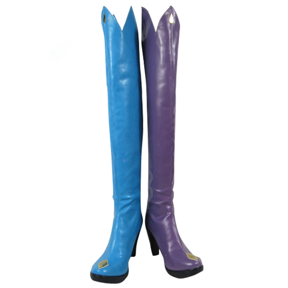 Fate Grand Order Caster Medea Lily Purple Blue Shoes Cosplay Boots 4 Fate Grand Order Caster Medea Lily Purple Blue Shoes Cosplay Boots - Image 2