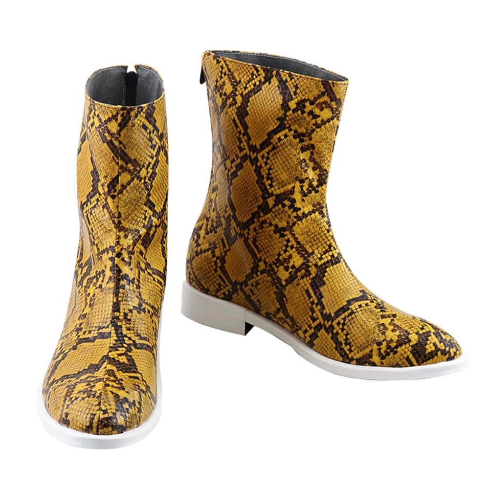 Jojo'S Bizarre Adventure:Stone Ocean Jotaro Kujo Python Pattern Cosplay Shoes 4 Jojo'S Bizarre Adventure:Stone Ocean Jotaro Kujo Python Pattern Cosplay Shoes - Image 2