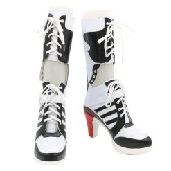 DC Comics New Batman Suicide Squad Harley Quinn Black Shoes Cosplay Boots -Cosplay Shop 2 a2bfb282 6caa 4e61 aced d7361089af7c