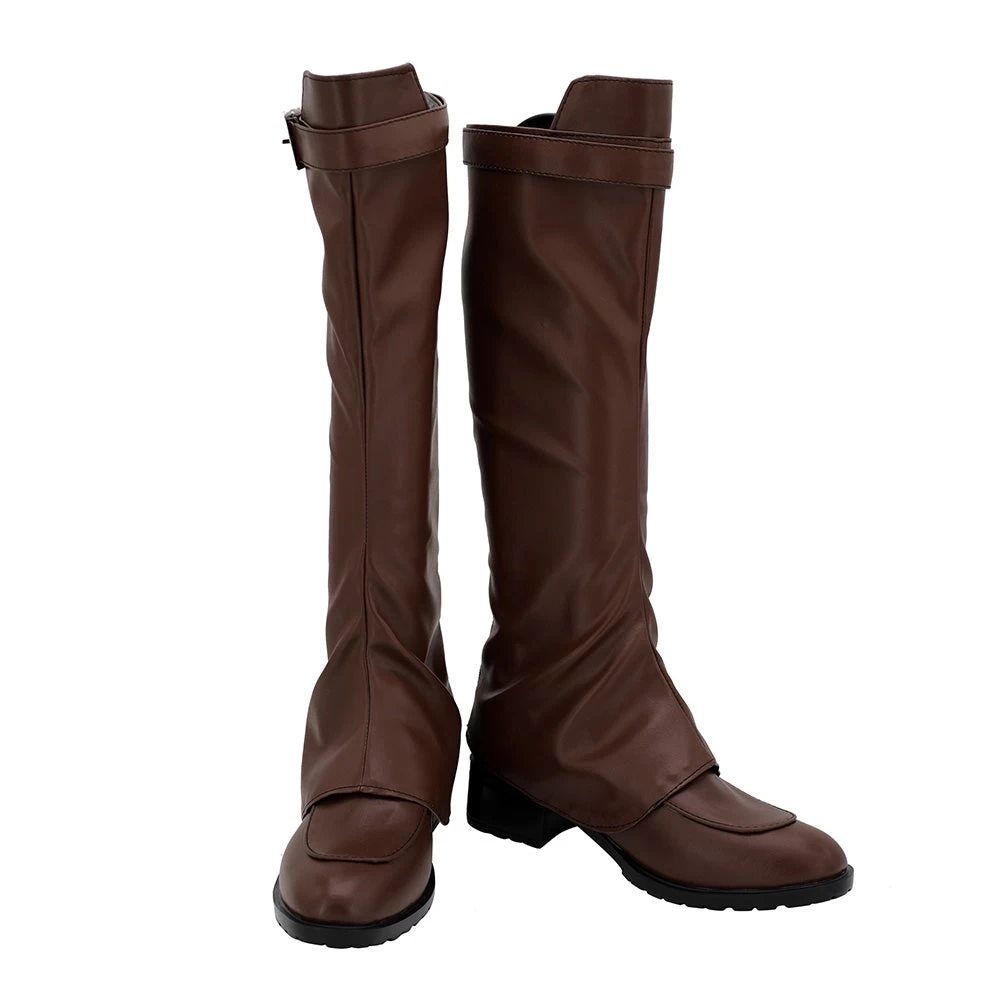 Resident Evil 4 Ashley Graham Brown Shoes Cosplay Boots 4 Resident Evil 4 Ashley Graham Brown Shoes Cosplay Boots - Image 2